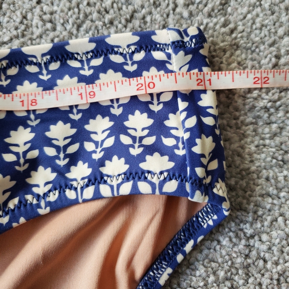 J.Crew plus floral mid rise full coverage hipster bikini bottoms, 2XL, b… - Picture 7 of 9